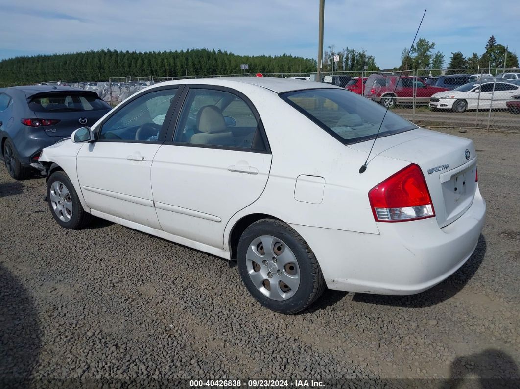 2009 KIA SPECTRA EX White  Gasoline KNAFE221295626062 photo #4