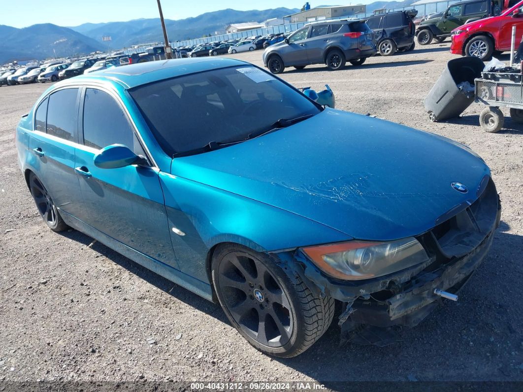 2007 BMW 335I Turquoise  Gasoline WBAVB73577VF53225 photo #1