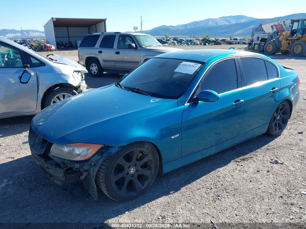 2007 BMW 335I Turquoise  Gasoline WBAVB73577VF53225 photo #3