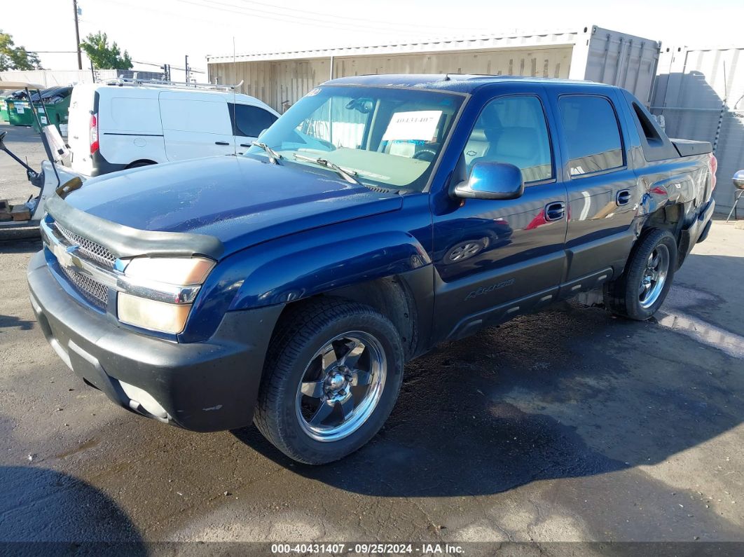 2002 CHEVROLET AVALANCHE 1500 Blue  Gasoline 3GNEK13T12G143976 photo #3