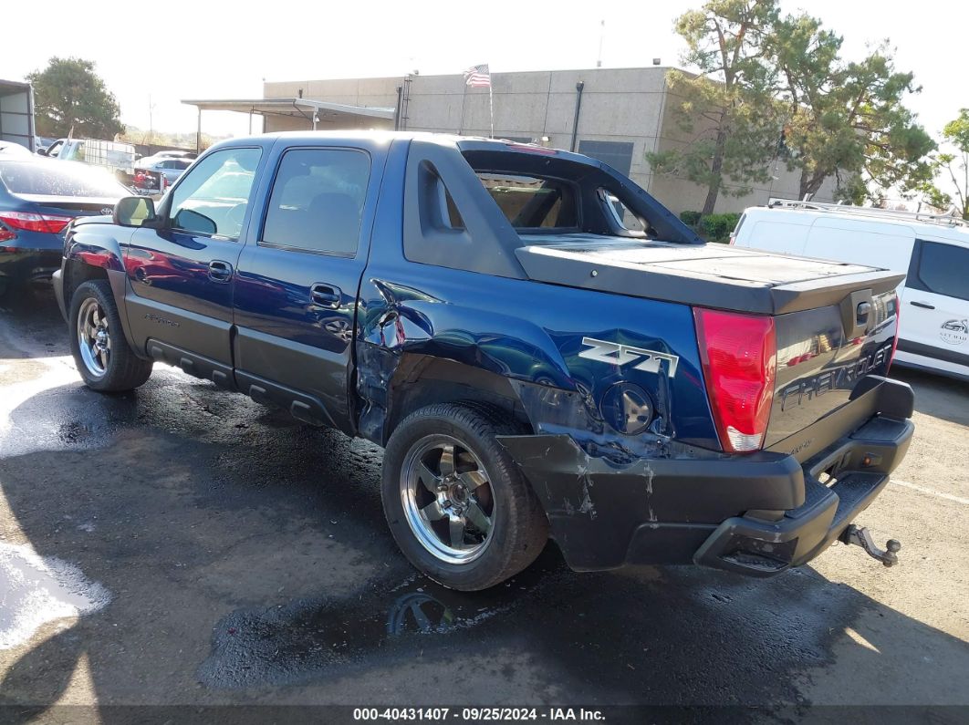 2002 CHEVROLET AVALANCHE 1500 Blue  Gasoline 3GNEK13T12G143976 photo #4