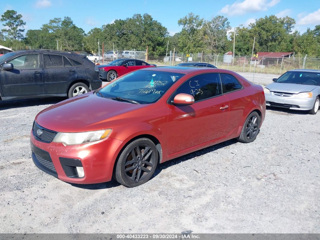 2010 KIA FORTE KOUP SX Orange  Gasoline KNAFW6A39A5170752 photo #3