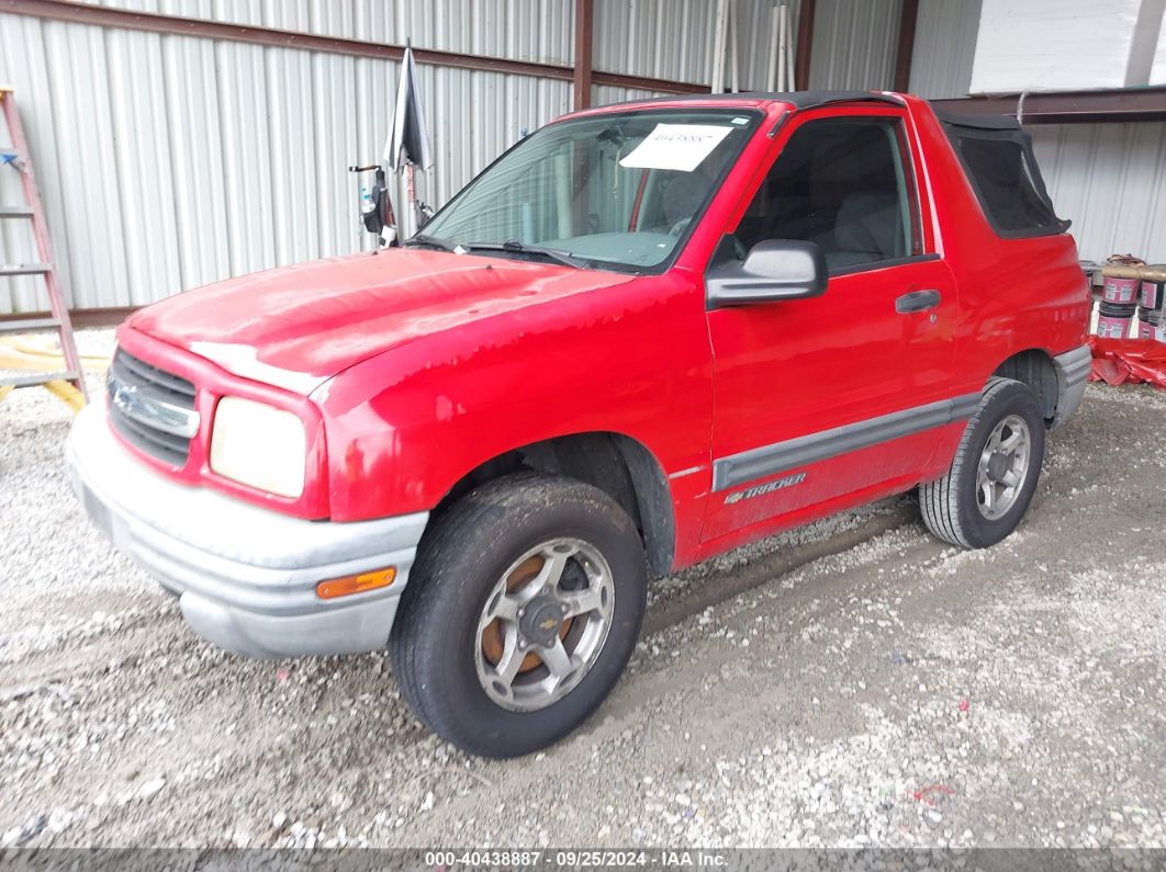 2000 CHEVROLET TRACKER Red  Gasoline 2CNBJ1864Y6906316 photo #3