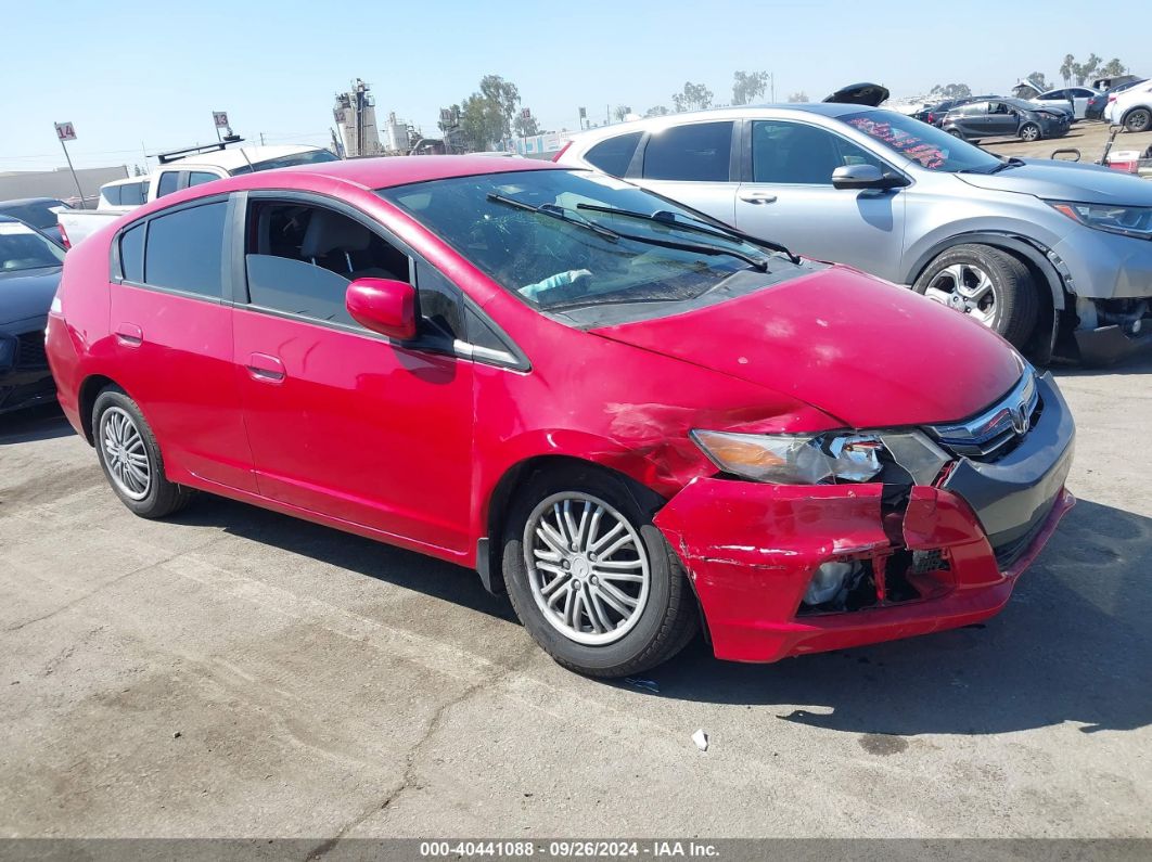 2012 HONDA INSIGHT Red  hybrid engine JHMZE2H3XCS006608 photo #1