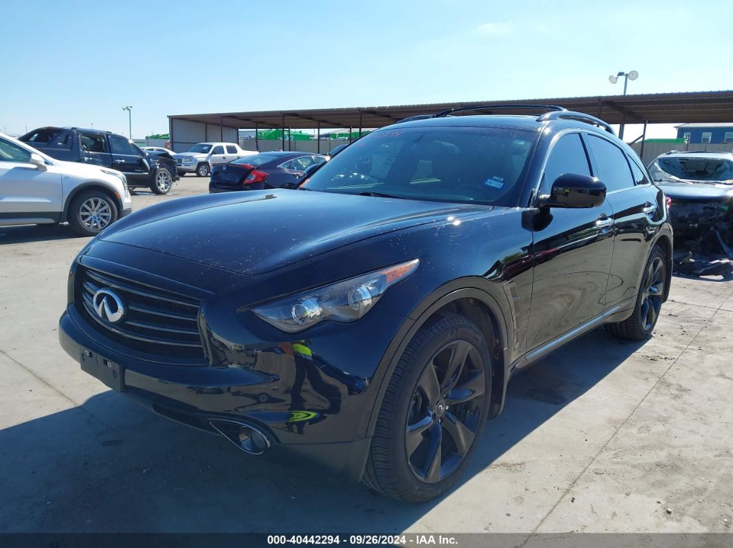 2016 INFINITI QX70 Black  Gasoline JN8CS1MW4GM752268 photo #3