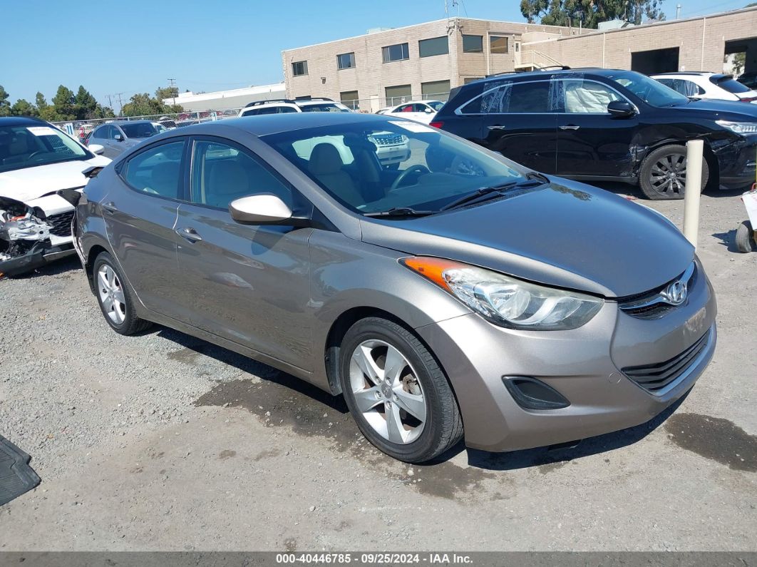 2013 HYUNDAI ELANTRA GLS Gray  Gasoline 5NPDH4AE6DH362919 photo #1