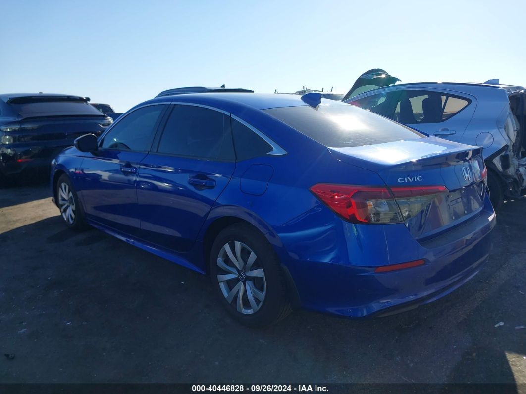 2023 HONDA CIVIC LX Blue  Gasoline 2HGFE2F29PH565337 photo #4