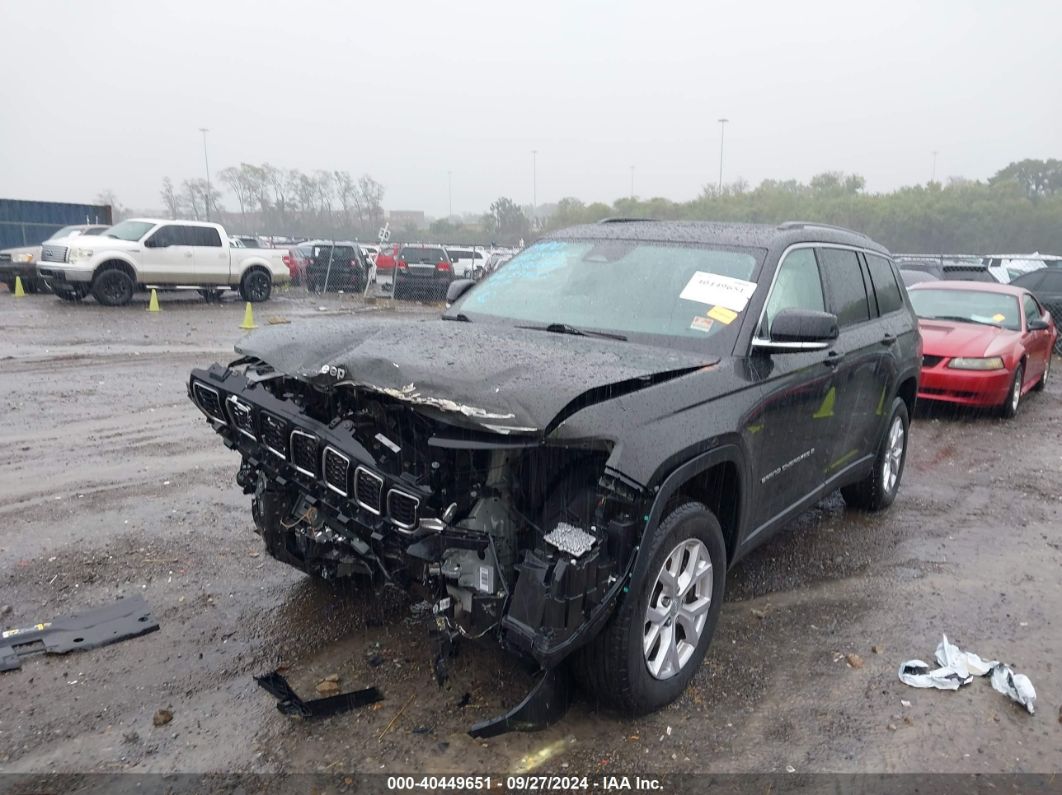 2022 JEEP GRAND CHEROKEE L LIMITED 4X4 Black  Gasoline 1C4RJKBG8N8578687 photo #3