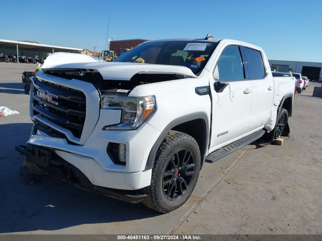 2020 GMC SIERRA 1500 4WD  SHORT BOX ELEVATION White  Gasoline 3GTU9CED8LG442402 photo #3