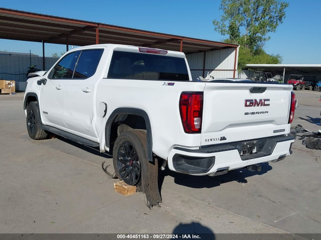 2020 GMC SIERRA 1500 4WD  SHORT BOX ELEVATION White  Gasoline 3GTU9CED8LG442402 photo #4