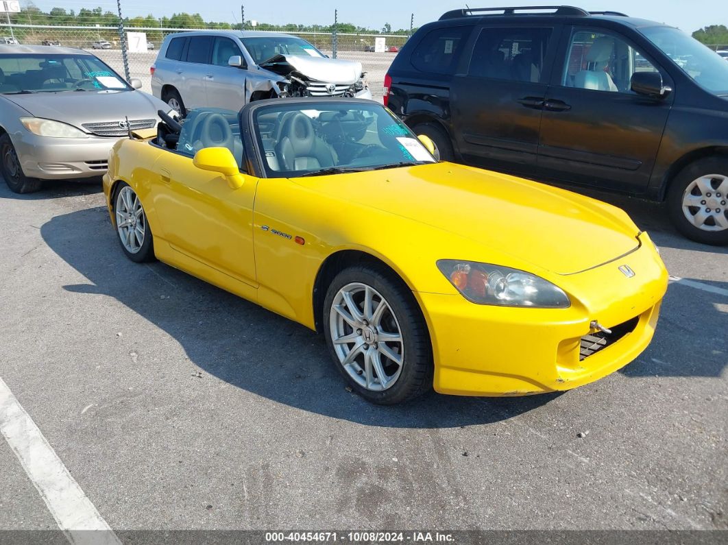 2004 HONDA S2000 Yellow  Gasoline JHMAP21464T004960 photo #1