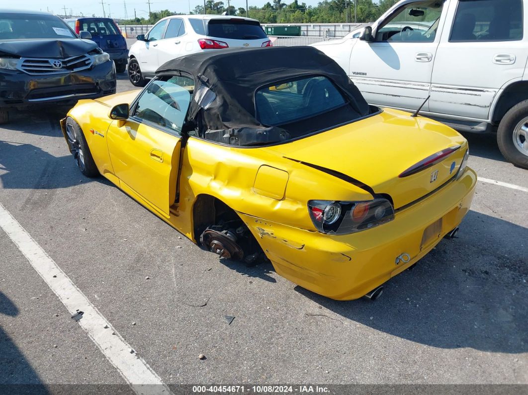 2004 HONDA S2000 Yellow  Gasoline JHMAP21464T004960 photo #4