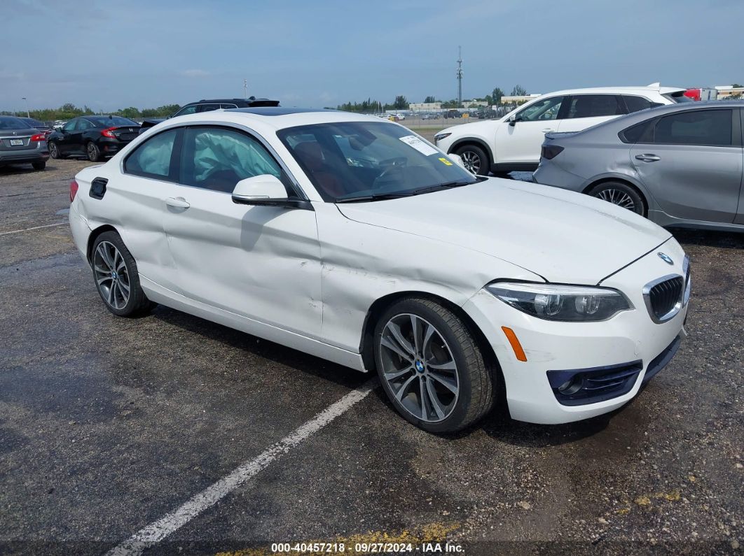 2018 BMW 230I White  Gasoline WBA2J1C56JVD09253 photo #1