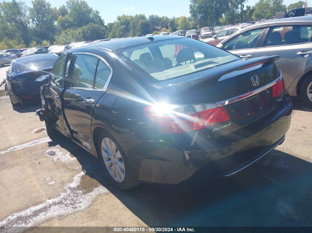 2013 HONDA ACCORD EX-L Black  Gasoline 1HGCR2F8XDA132776 photo #4