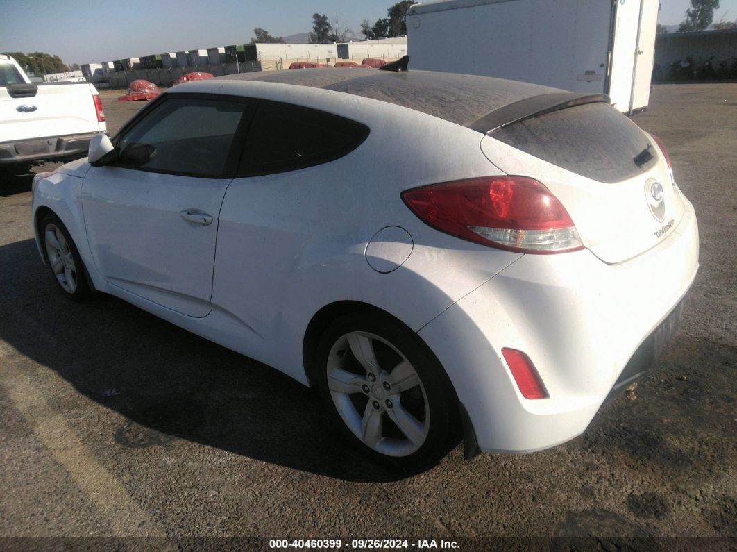 2014 HYUNDAI VELOSTER BASE W/RED White  Gasoline KMHTC6AD8EU215176 photo #4