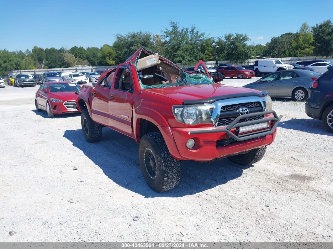 2011 TOYOTA TACOMA DOUBLE CAB PRERUNNER Red  Gasoline 5TFJU4GN6BX001696 photo #1