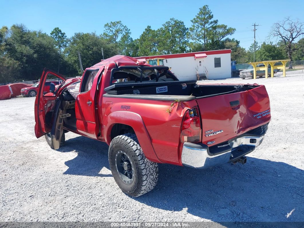 2011 TOYOTA TACOMA DOUBLE CAB PRERUNNER Red  Gasoline 5TFJU4GN6BX001696 photo #4