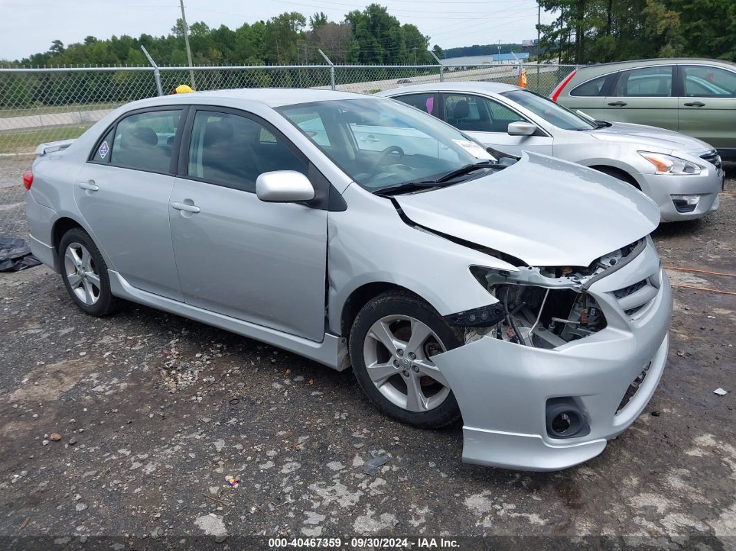 2013 TOYOTA COROLLA S Silver  Gasoline 2T1BU4EE6DC103069 photo #1