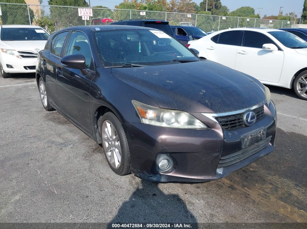 2012 LEXUS CT 200H PREMIUM Maroon  Hybrid JTHKD5BH1C2112424 photo #1