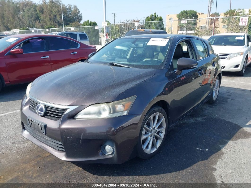 2012 LEXUS CT 200H PREMIUM Maroon  Hybrid JTHKD5BH1C2112424 photo #3