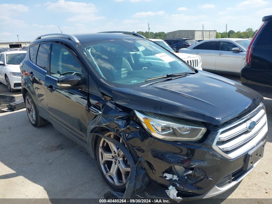 2017 FORD ESCAPE TITANIUM Black  Gasoline 1FMCU0J95HUC78133 photo #1