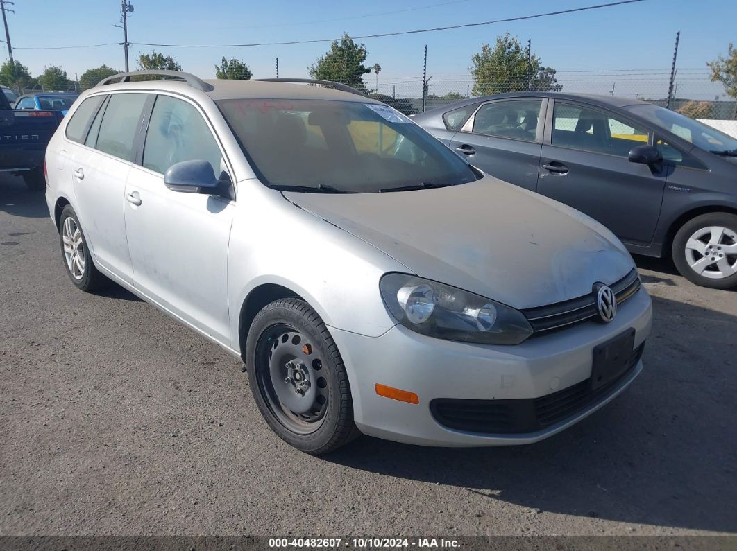 2011 VOLKSWAGEN JETTA SPORTWAGEN 2.0L TDI Silver  Diesel 3VWPL7AJ4BM646886 photo #1