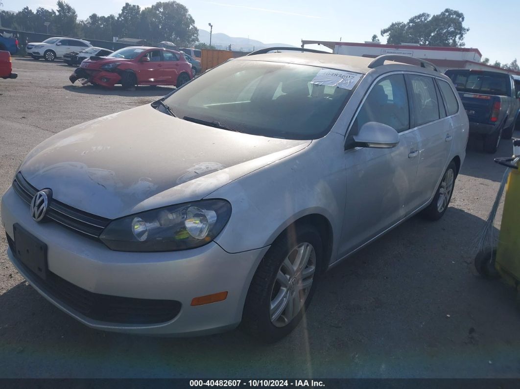 2011 VOLKSWAGEN JETTA SPORTWAGEN 2.0L TDI Silver  Diesel 3VWPL7AJ4BM646886 photo #3