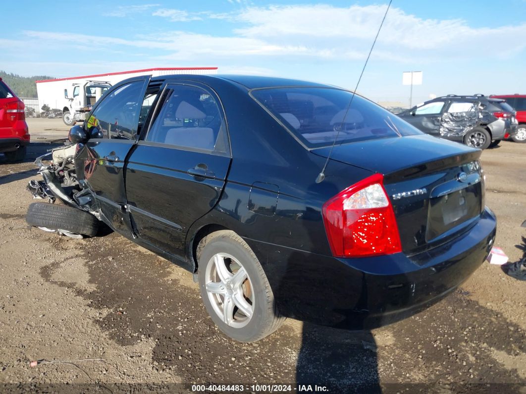 2004 KIA SPECTRA EX/LX Black  Gasoline KNAFE121X45032452 photo #4