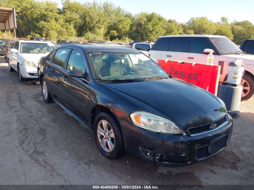 2014 CHEVROLET IMPALA LIMITED LS Black  Gasoline 2G1WA5E36E1162405 photo #1