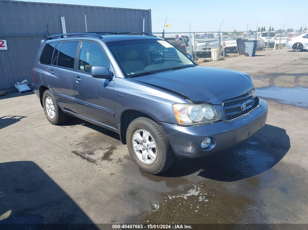 2003 TOYOTA HIGHLANDER LIMITED V6 Gold  Gasoline JTEGF21A330121346 photo #1