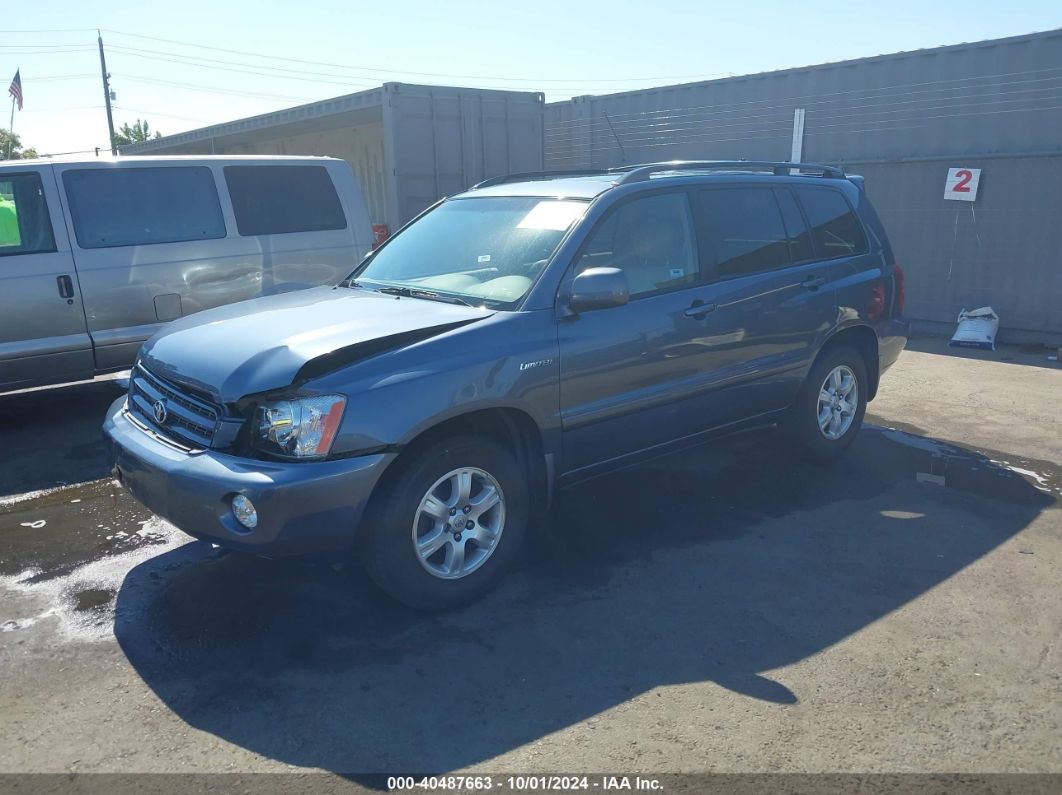 2003 TOYOTA HIGHLANDER LIMITED V6 Gold  Gasoline JTEGF21A330121346 photo #3