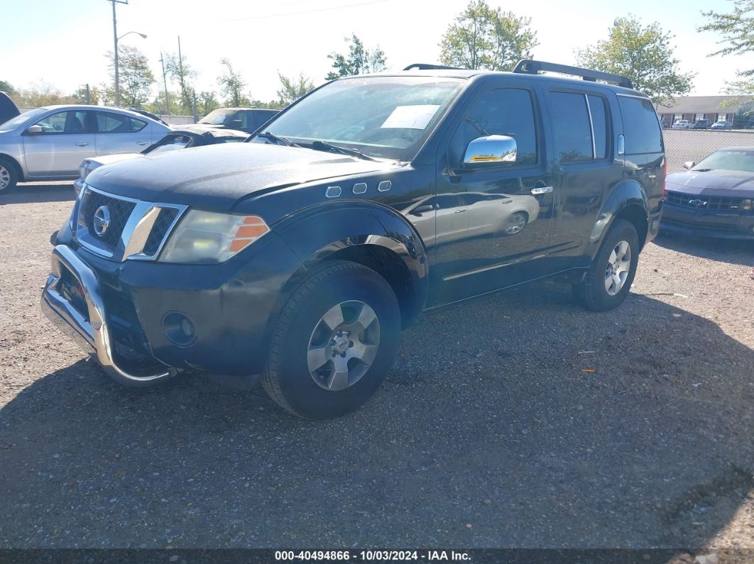 2009 NISSAN PATHFINDER S Black  Gasoline 5N1AR18U09C611709 photo #3