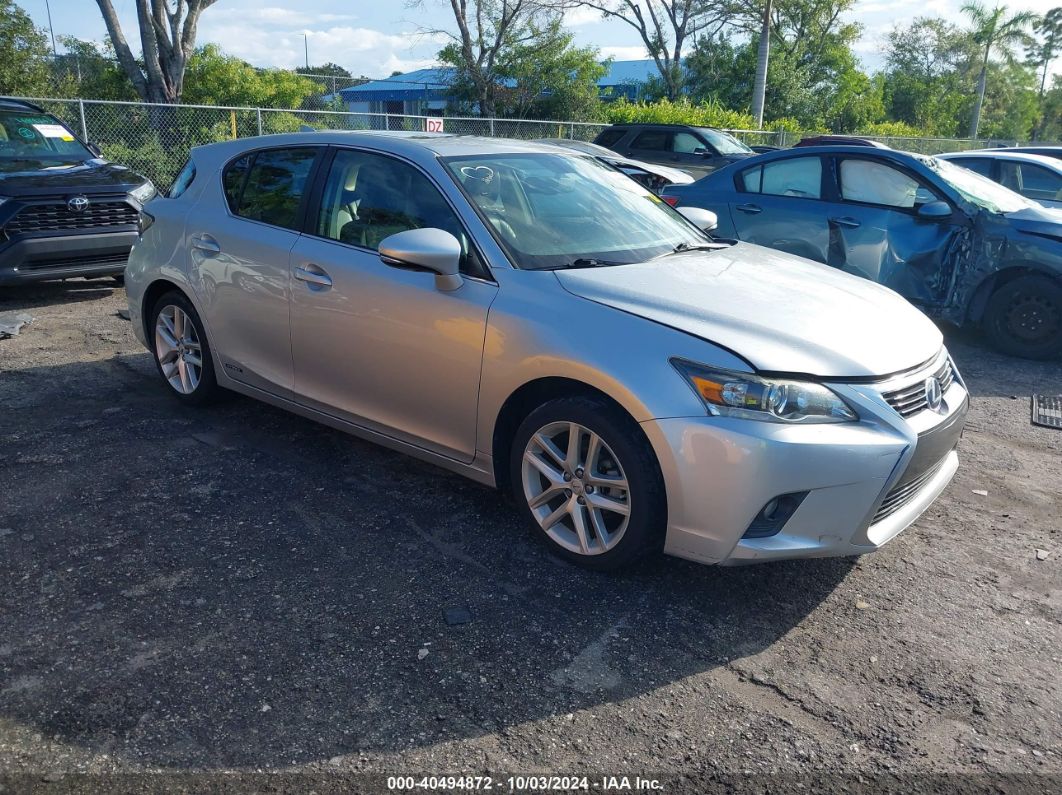 2015 LEXUS CT 200H Silver  Hybrid JTHKD5BHXF2241539 photo #1