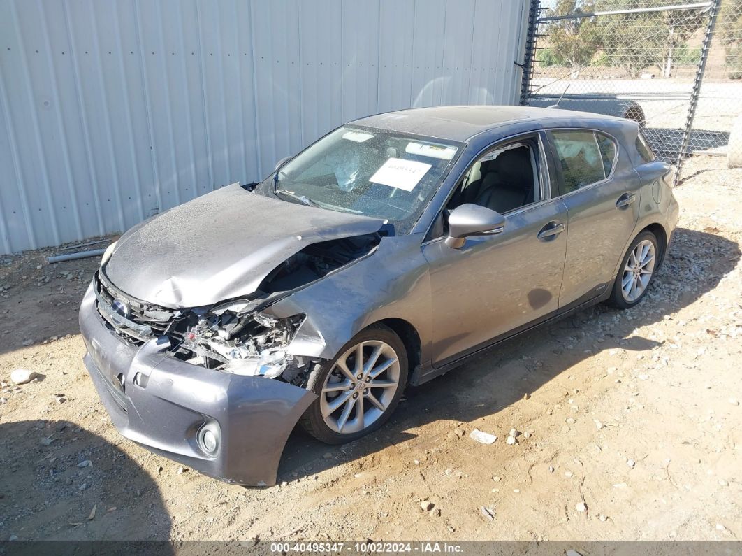 2013 LEXUS CT 200H Gray  Hybrid JTHKD5BH1D2159812 photo #3