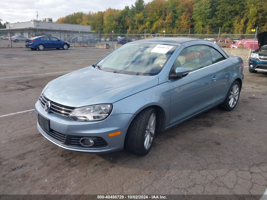 2012 VOLKSWAGEN EOS KOMFORT Blue  Gasoline WVWBW7AH3CV011103 photo #3