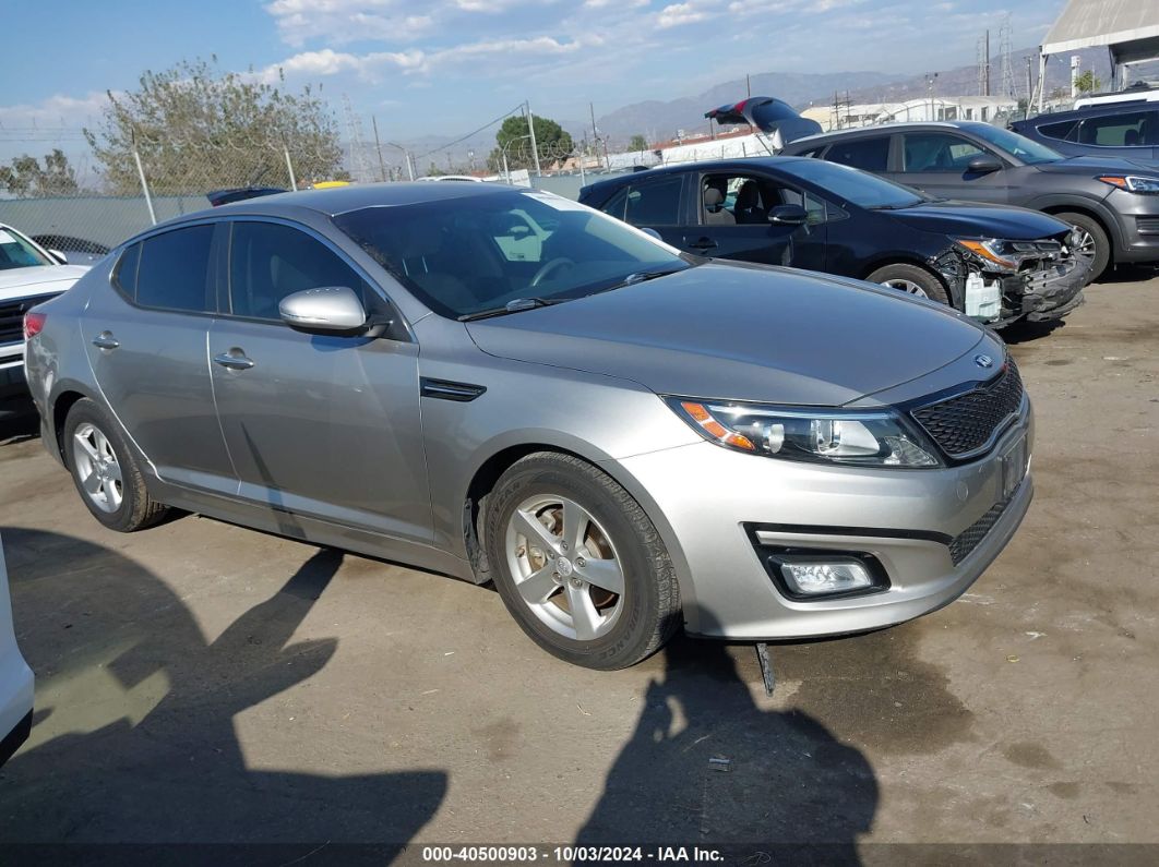 2014 KIA OPTIMA LX Gray  Gasoline KNAGM4A70E5476469 photo #1