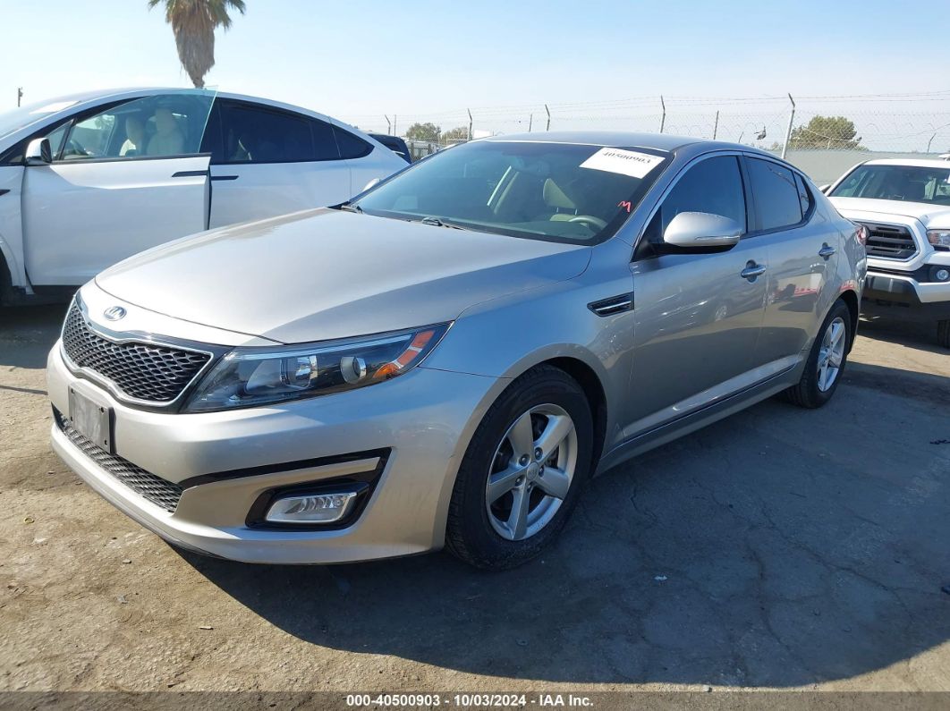 2014 KIA OPTIMA LX Gray  Gasoline KNAGM4A70E5476469 photo #3