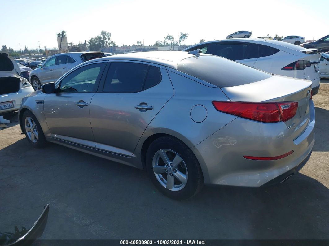 2014 KIA OPTIMA LX Gray  Gasoline KNAGM4A70E5476469 photo #4