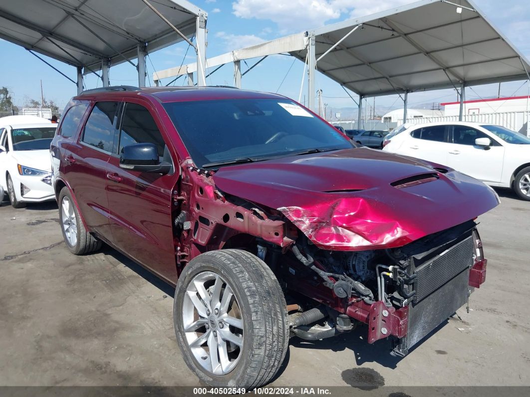 2023 DODGE DURANGO R/T PLUS AWD Burgundy  Gasoline 1C4SDJCTXPC584327 photo #1