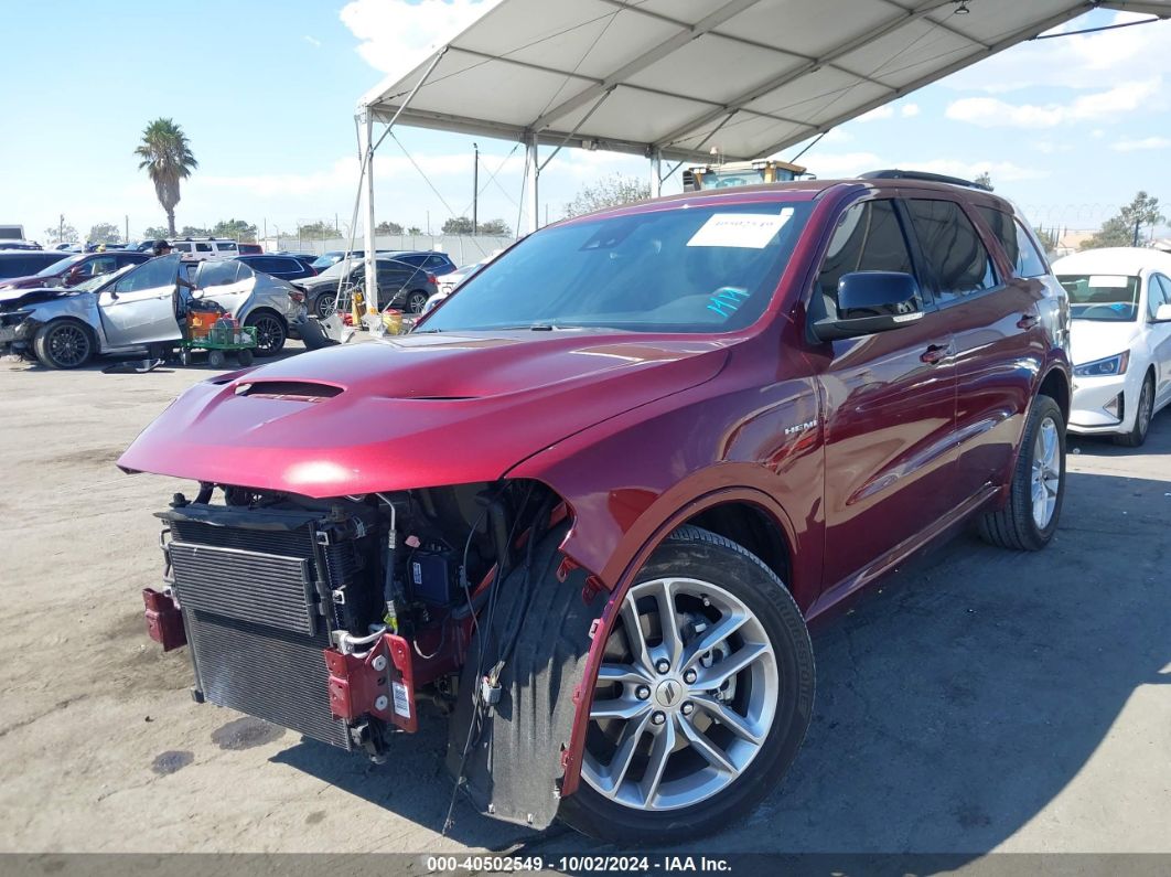 2023 DODGE DURANGO R/T PLUS AWD Burgundy  Gasoline 1C4SDJCTXPC584327 photo #3