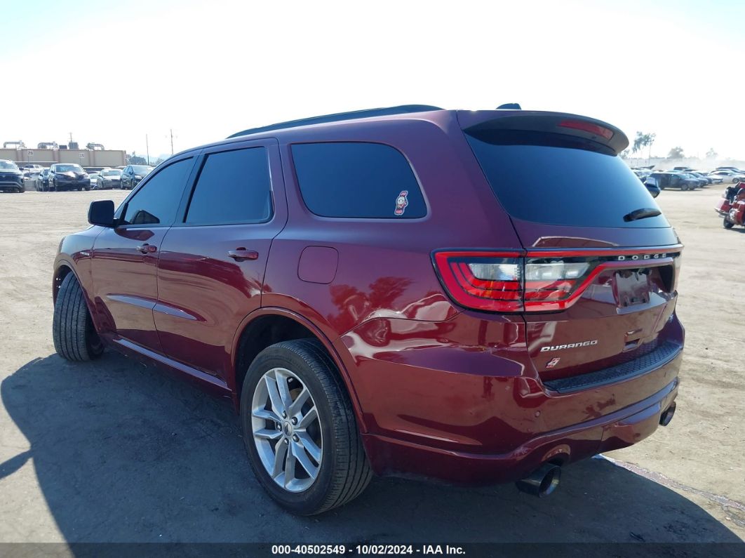 2023 DODGE DURANGO R/T PLUS AWD Burgundy  Gasoline 1C4SDJCTXPC584327 photo #4