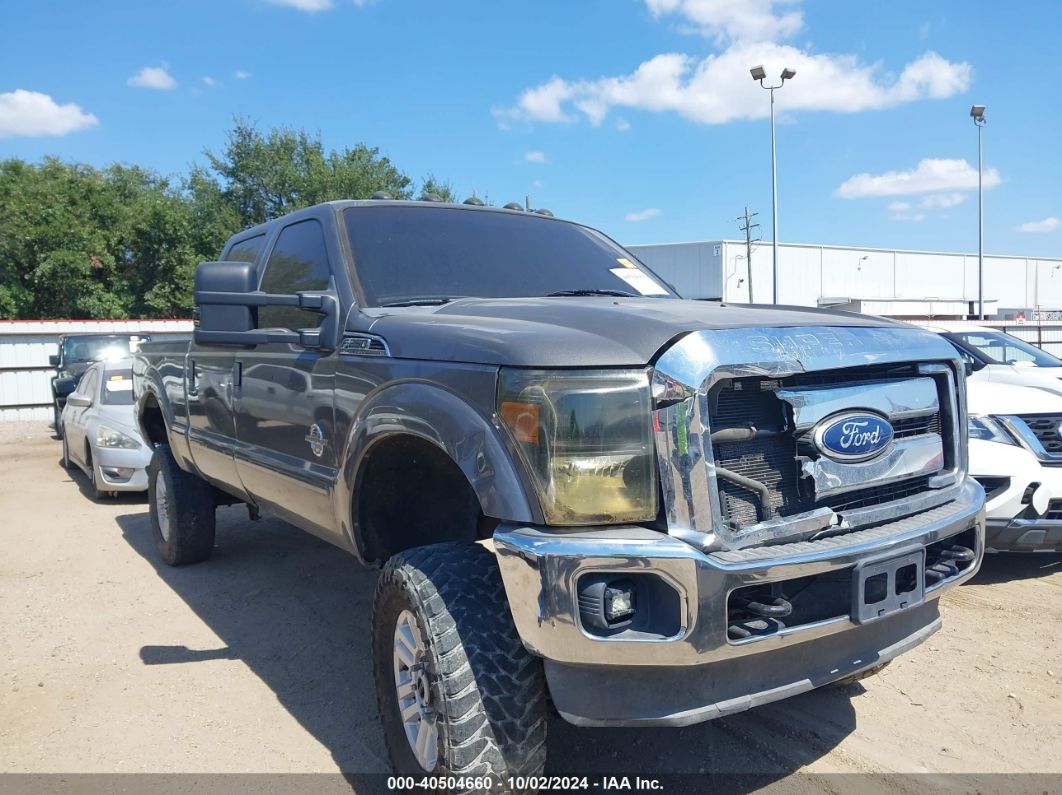 2012 FORD F-250 XLT Gray  Diesel 1FT7W2BT9CEB66265 photo #1