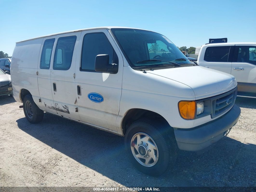 2007 FORD E-150 White  Gasoline 1FTNE14W27DA41874 photo #1