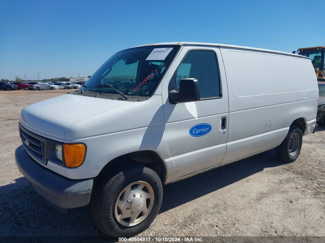 2007 FORD E-150 White  Gasoline 1FTNE14W27DA41874 photo #3