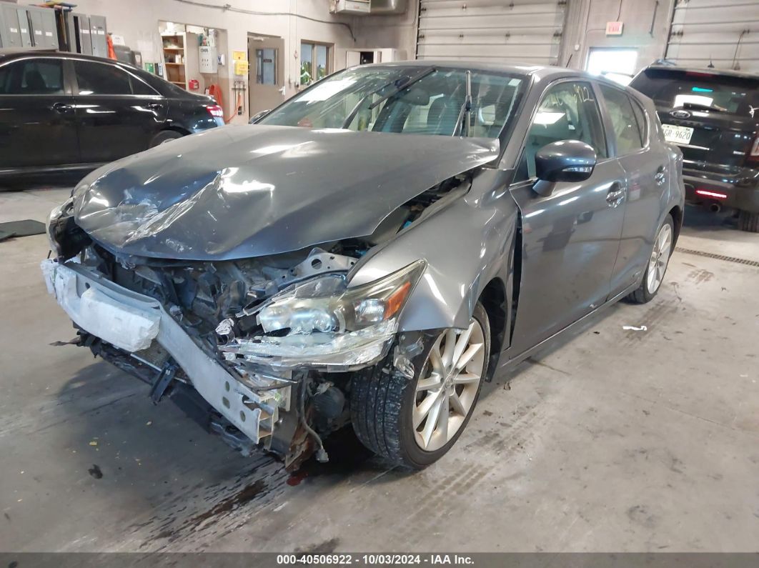 2013 LEXUS CT 200H Gray  Hybrid JTHKD5BH5D2149669 photo #3