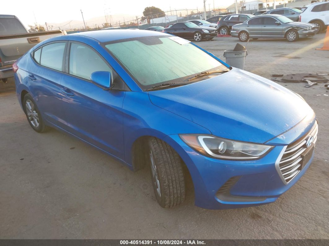 2017 HYUNDAI ELANTRA SE Blue  Gasoline KMHD84LF8HU064045 photo #1