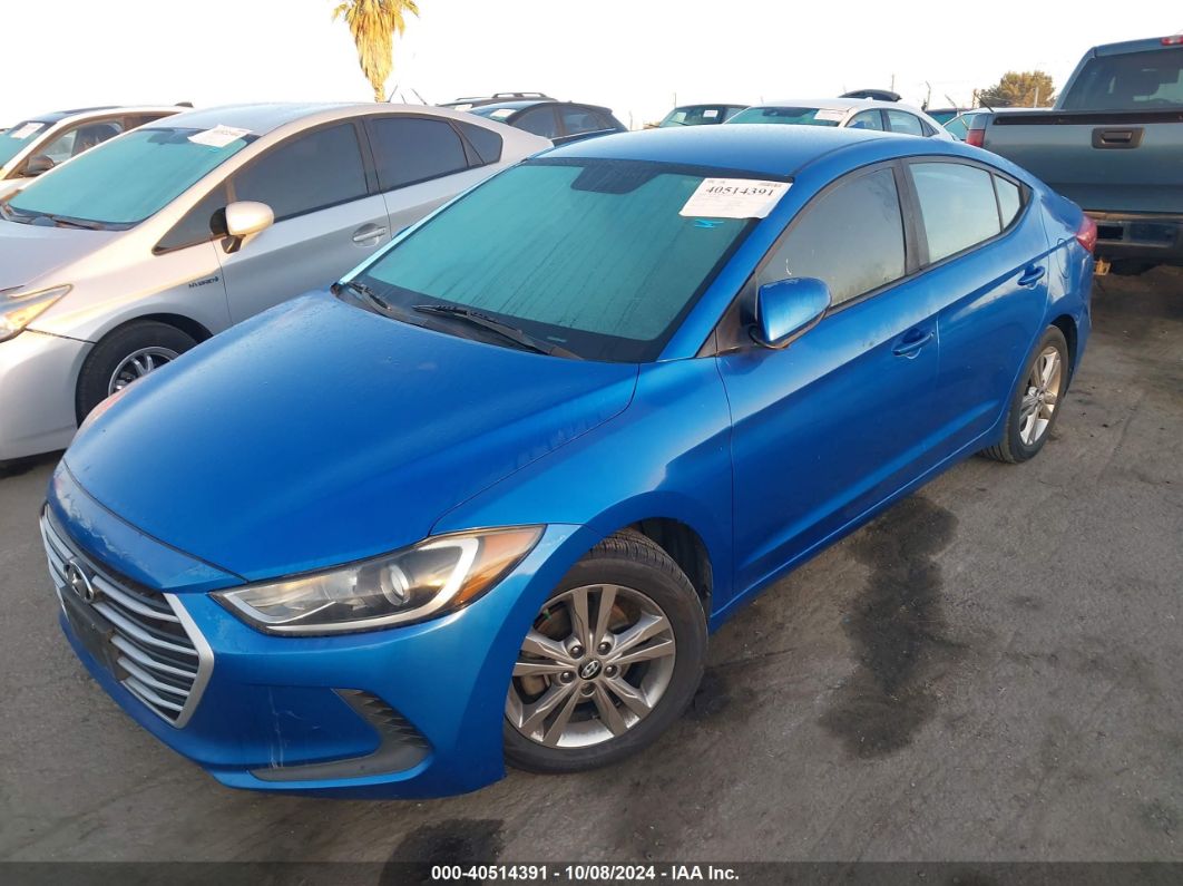 2017 HYUNDAI ELANTRA SE Blue  Gasoline KMHD84LF8HU064045 photo #3