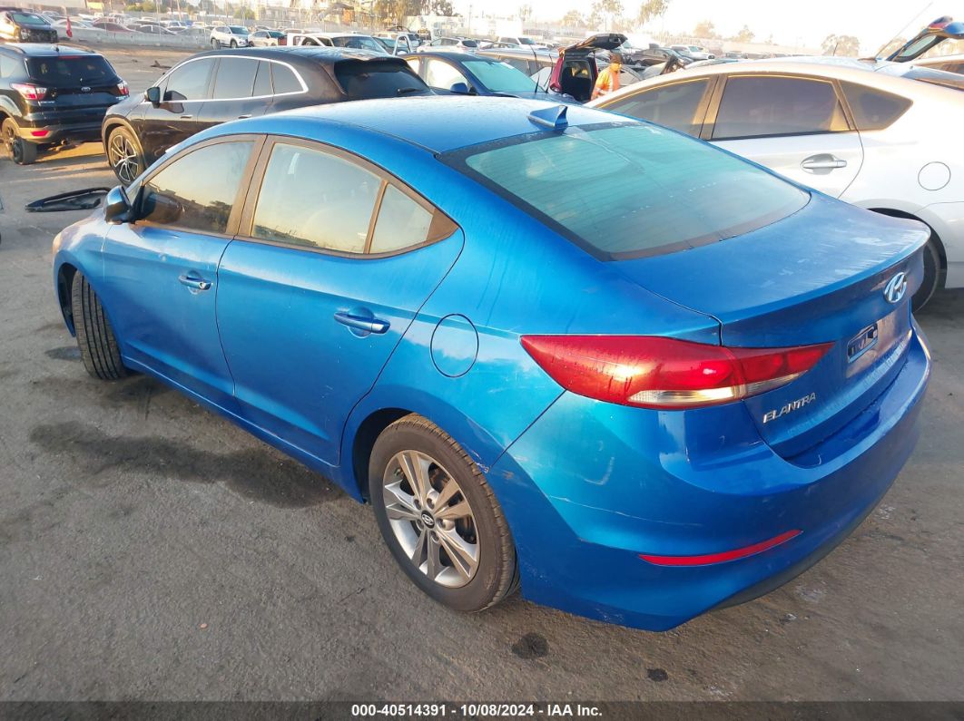 2017 HYUNDAI ELANTRA SE Blue  Gasoline KMHD84LF8HU064045 photo #4