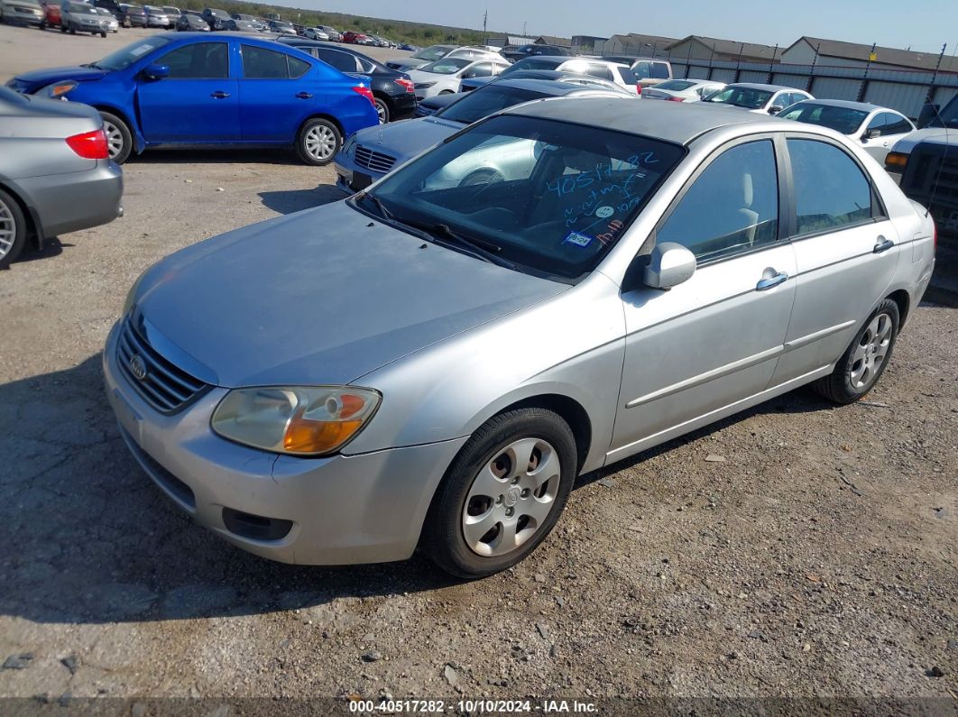 2008 KIA SPECTRA EX Silver  Gasoline KNAFE121X85554908 photo #3