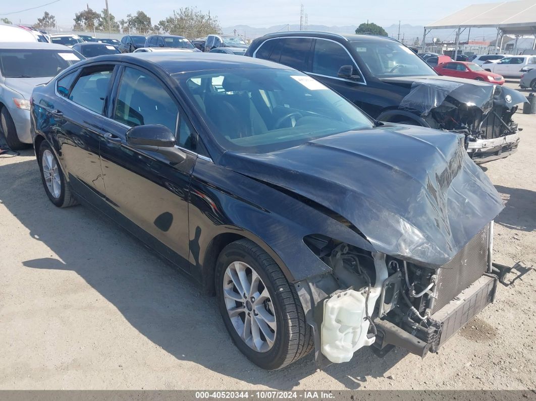 2020 FORD FUSION SE Black  Gasoline 3FA6P0HD0LR235585 photo #1